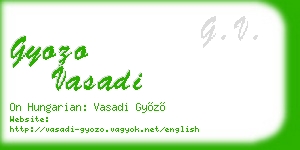 gyozo vasadi business card